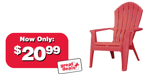 RealComfort Adirondack Chair - Cherry Red