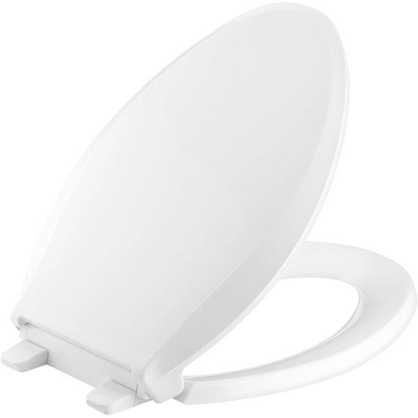 Kohler Elongated Soft-Close Toilet Seat-White