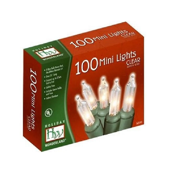Clear Ligh, 100 Light String LightsNoma 40004-88A String Light Set, 100-Lamp