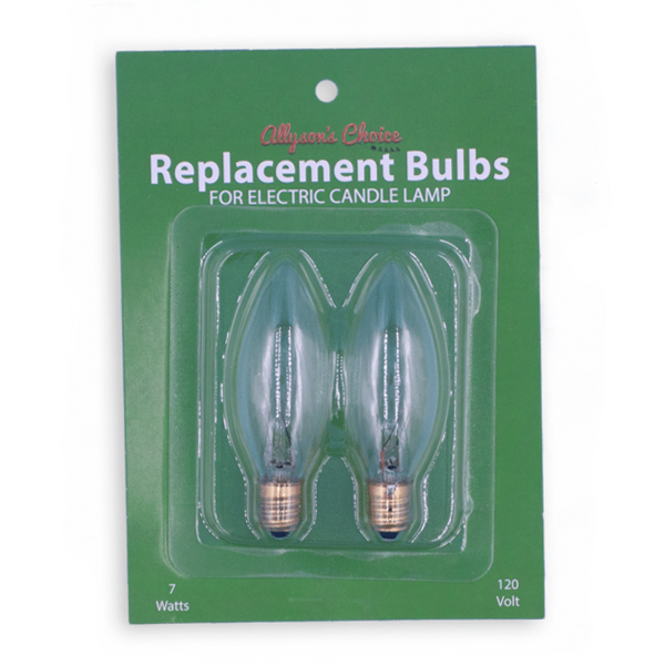 BULB-ELEC CANDLE REP 2PK