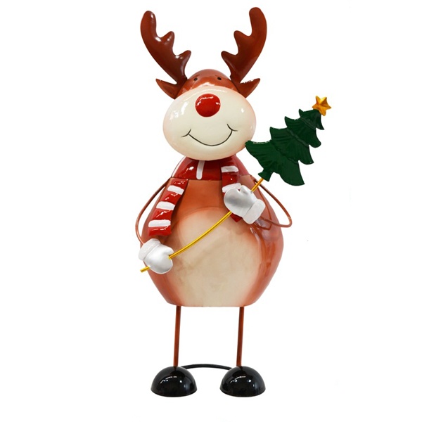 Christmas Metal Dancing Reindeer