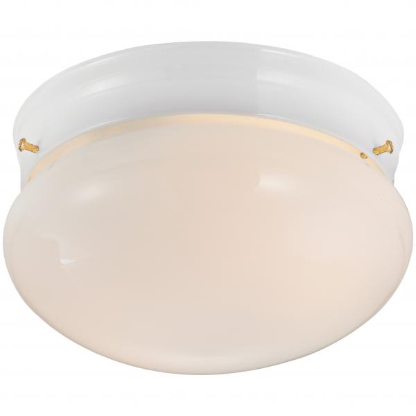 Boston Harbor F14BB02-8005-WH Two Light Round Ceiling Fixture, 120 V, 60 W,