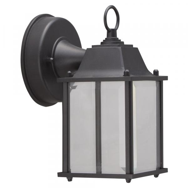 Boston Harbor 0038-WD-BK Outdoor Wall Lantern, 120 V, 6.65 W, LED Lamp, 320