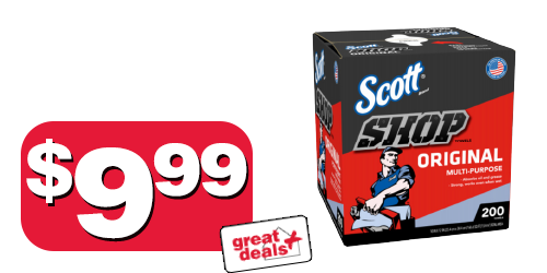 TOWELS SHOP BLUE 200PK