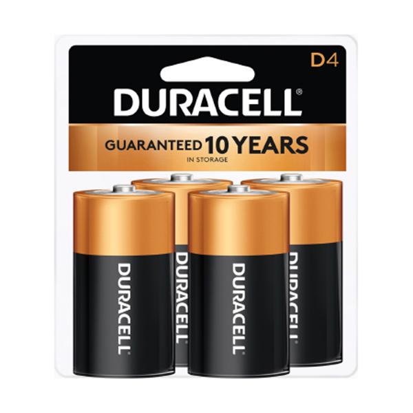4pk Duracell D Alkaline Batteries