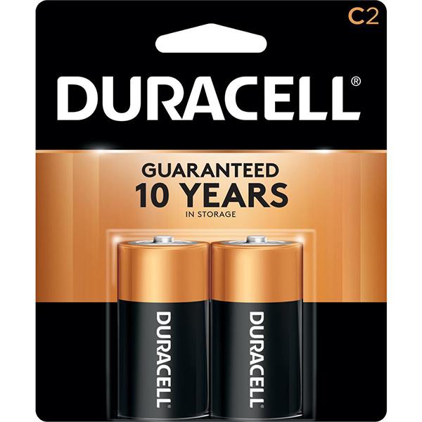 2pk Duracell C Alkaline Batteries