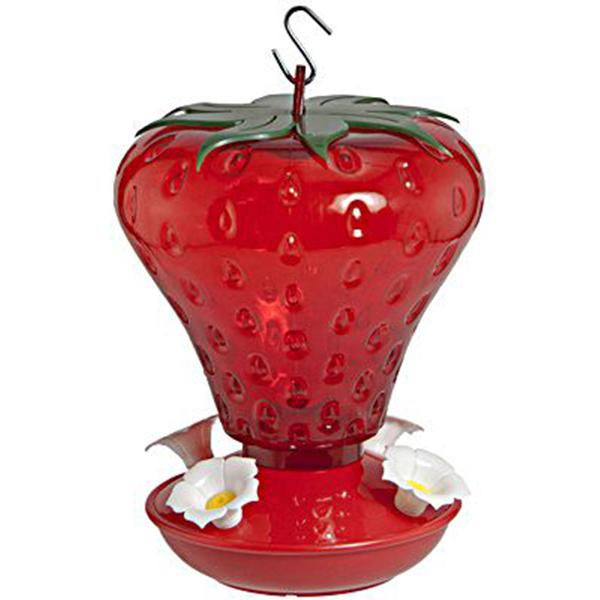 40oz Strawberry Shaped Hummingbird Feeder