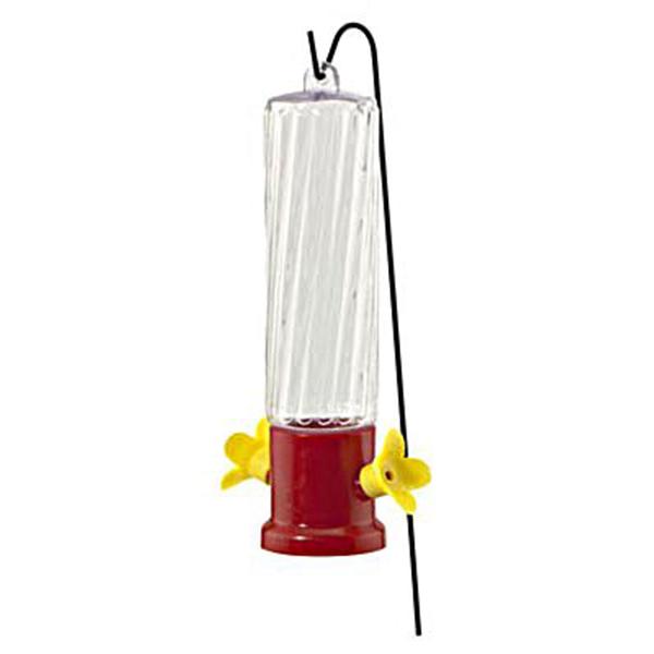 Audubon NA35248 Hummingbird Feeder 3 oz Nectar 2-Port/Perch Glass Clear