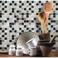 Peel and Stick Backsplash-Metallic Checkerboard