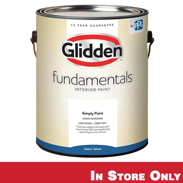 Glidden Fundamentals Interior Paint Semi-Gloss Gallon