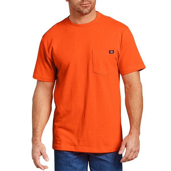 Departments - Dickies Short Sleeve Heavyweight T-Shirt Bright Orange ...