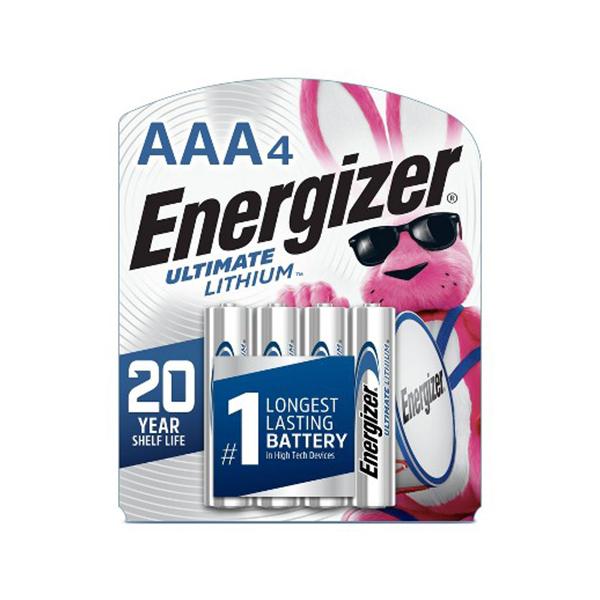 Energizer 4pk AAA Ultimate Lithium Batteries