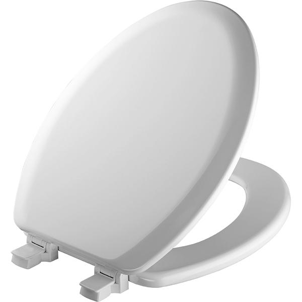 Cameron Wood Elongated White Toilet Seat