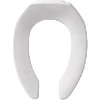 Commercial Plastic Elongated White Toilet Seat