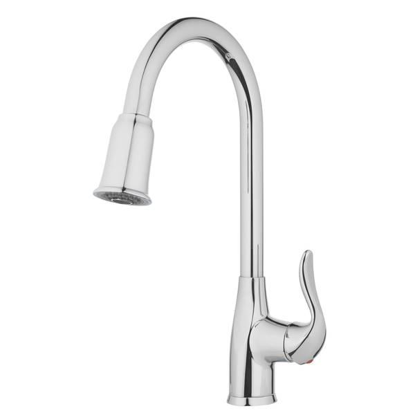 1 Handle Pull Down Kitchen Faucet Chrome