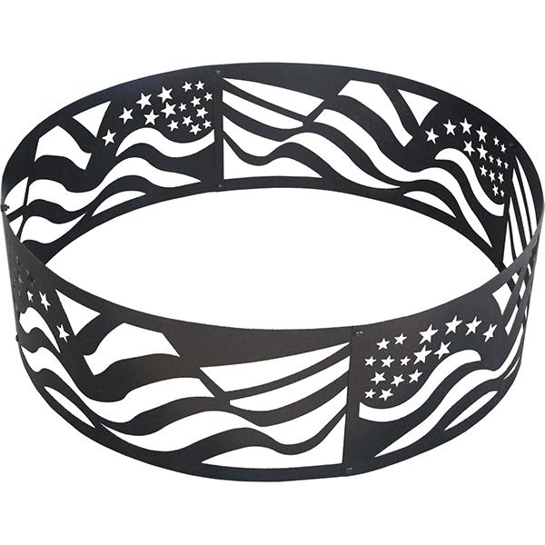 36 in American Flag Fire Ring