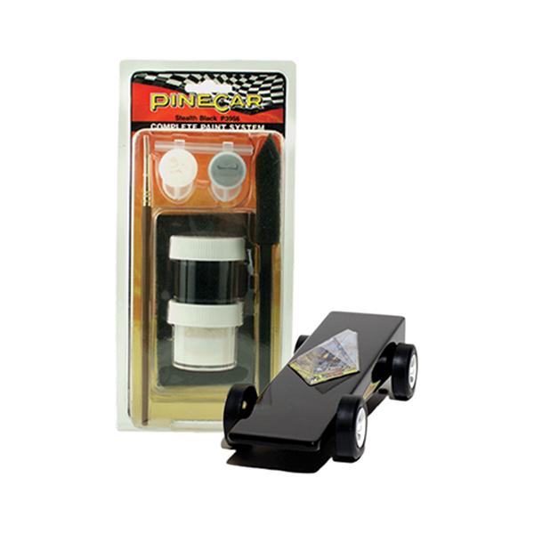Pinecar Complete Paint System-Stealth Black