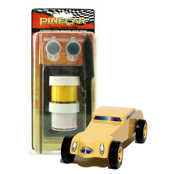 Pinecar Complete Paint System-Cosmic Yellow