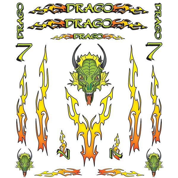 Pinecar Drago Dry Transfer Decals
