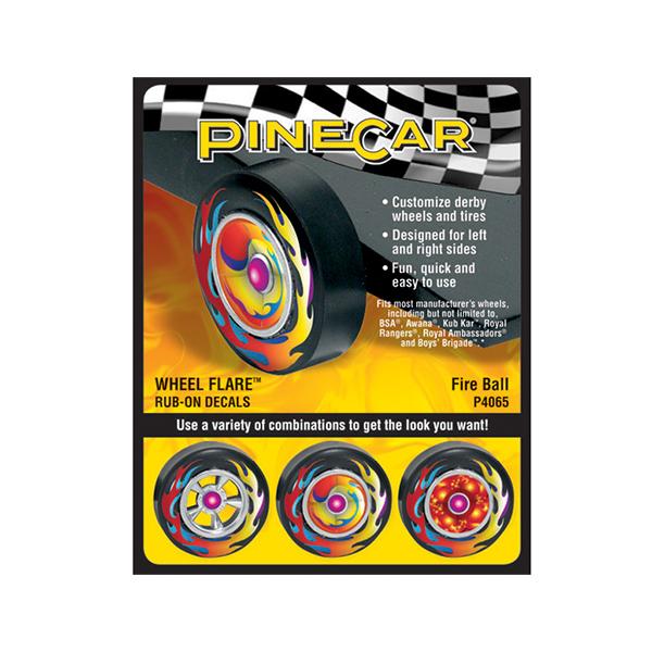 Pinecar Fire Ball Wheel Flare