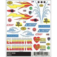 Pinecar Hot Rod Dry Transfer Decals