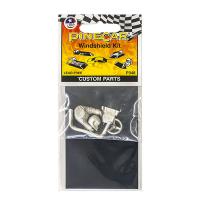 Pinecar Windshield Kit with Driver and Steering Wheel