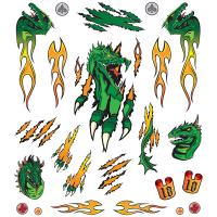 Pinecar Flaming Dragon Dry Transfer Decals