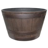 Southern Patio HDR-001225 Whiskey Barrel Planter 20-1/2 in Dia 20.47 in W