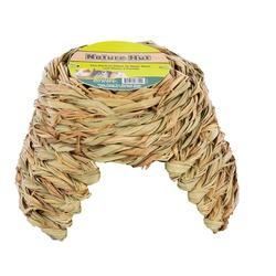Ware 03842 Nature Hut, 8 in W, 8 in D, 5 in H, M, Grass Fiber/Willow,