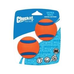 Chuckit 17001 Ultra Ball Dog Toy M Rubber Blue/Orange