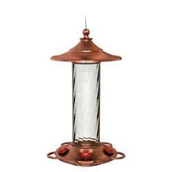 More Birds More Birds 34 GLO Hummingbird Feeder Glass/Metal 10.58 in H