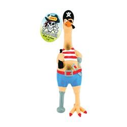 RUFFIN IT 80528-1 Dog Toy S Captain Jack Chicken Rubber
