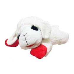 multipet Lamb Chop 48375 Dog Toy, Plush Toy, Fabric, White