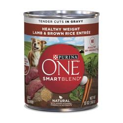 Purina ONE SmartBlend 14937 Dog Food Wet Brown Rice Lamb Flavor 16.5 lb