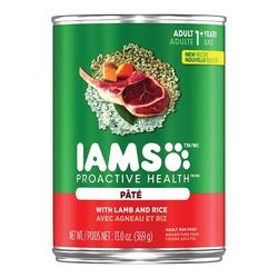 IAMS PROACTIVE HEALTH 01331 Adult Dog Food Wet Lamb Rice Flavor 13 oz