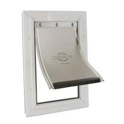 PetSafe Freedom PPA00-10860 Pet Door, 10-3/4 in W, 15-5/8 in H, Aluminum,