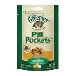 Feline Greenies Pill Pockets 04549 Cat Treat Salmon Flavor 1.6 oz
