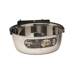 MidWest Snap y Fit 42 Water and Food Bowl 2 qt Volume Stainless Steel