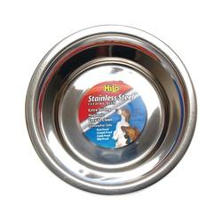HiLo 56620 Pet Feeding Dish, M, 2 qt Volume, Stainless Steel