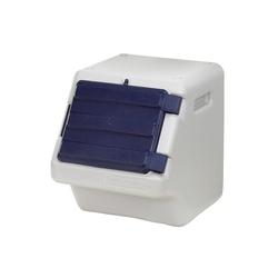 Bergan 11735 Food Storage, 9 gal Capacity, Plastic, Beige/Navy, Lockable