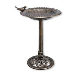 Backyard Expressions 912449 Bird Bath, Plastic/Resin, 19.9 in Dia