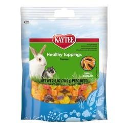 Kaytee 100037274 Healthy Toppings Treat Papaya Flavor Small Breed 2.5 oz