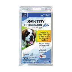 SENTRY Fiproguard Plus 03163 Flea and Tick Squeeze-On, Liquid, Pleasant, 3