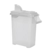 BUDDEEZ 83 Bag-In Pet Food Dispenser, 16 qt Capacity, Plastic, Clear, 14-1/2