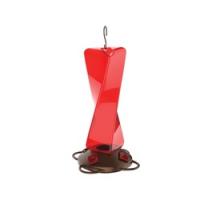 More Birds 405 Bird Feeder Mirage 20 oz 4-Port/Perch Copper/Plastic Red