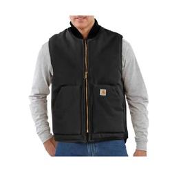 Carhartt V01-BLKREGXLA Duck Vest XL 46 to 48 in Chest Regular Cotton