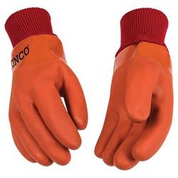 Kinco 8170-L Gripping Gloves Mens L Wing Thumb Knit Wrist Cuff PVC