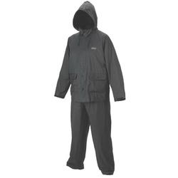 Coleman 2000014976 Adult Rainsuit M PVC Black Zipper Closure