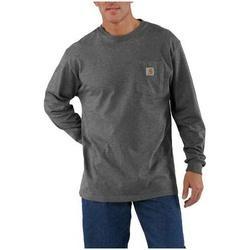 Carhartt K126-CRH-XL-R Pocket T-Shirt XL Cotton/Polyester Carbon Heather