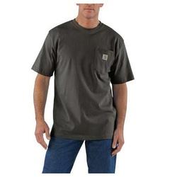 Carhartt K87-306-M-R T-Shirt M Cotton Peat Carhartt Patch Print/Pattern